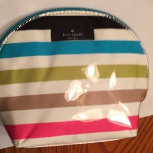 NWOT Kate Spade Cosmetic Bag Colorful Stripes